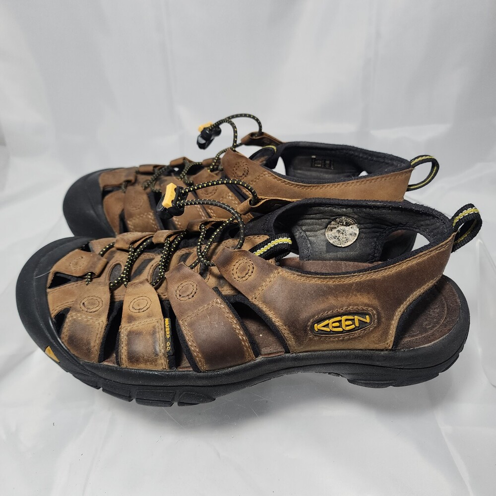Keen Newport H2 Waterproof Brown Leather Sport Hiking Sandals Men 11.5 Fisherman